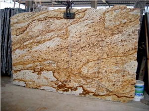 Verniz Tropical Granite Slabs, Brazil Yellow Granite