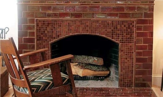 Fireplace - Indian Red Slate