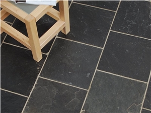 Imperial Black Slate Floor Tiles