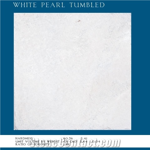 White Pearl Marble Tumbled