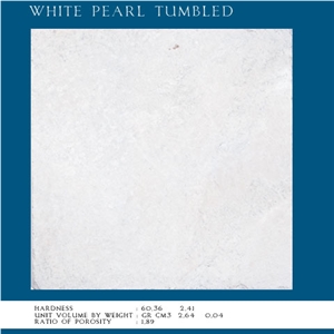 White Pearl Marble Tumbled
