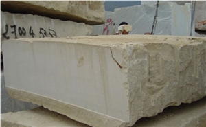 Royal Thala Limestone Block, Tunisia Beige Limestone