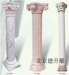 Marble Carving Roman Column