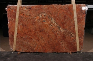 Juparana Bordeaux Granite Slab