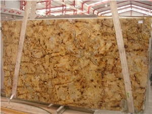 Lapidus Granite Slab, Brazil Yellow Granite