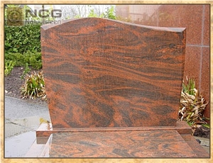 Light Brown Granite Tombstone