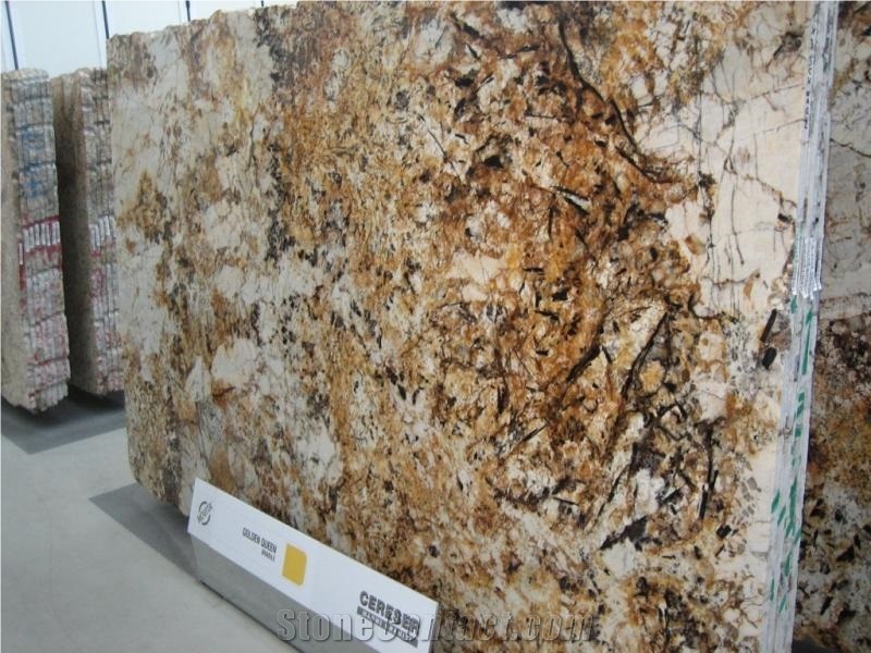 Golden Queen Granite Slabs & Tiles, Brazil Yellow Granite