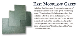 East Moorland Green Roofing Slate