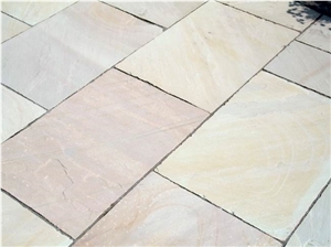 Mint Yellow Sandstone Pattern Floor Tile, India Yellow Sandstone
