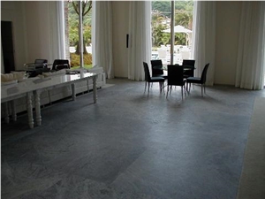 Beleza Soapstone Floor Tile, Brazil Grey Soapstone