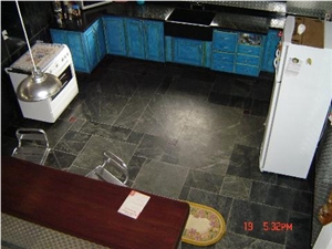 Black Soapstone Flooring