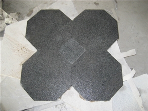 G654 Black Granite Mosaic