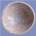 Red Agate Marble Round Sink
