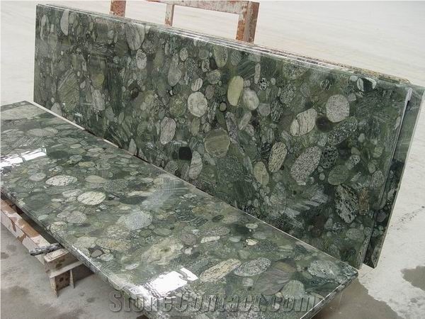 Verde Ciottolo Granite Countertop 006
