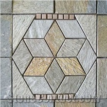 Mosaic Slate Stone - Gray Natural Color