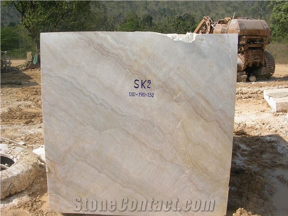 Forest Snow Marble Block, Thailand White Marble