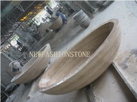 Travertine Stone Bathtub, Stone Bath
