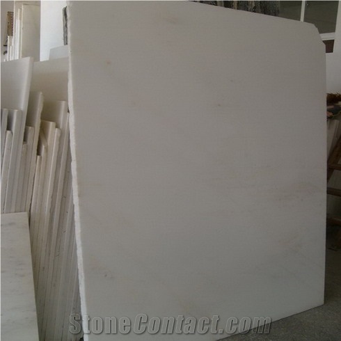 Fangshan White Jade Marble Honed Slabs & Tiles, China White Marble