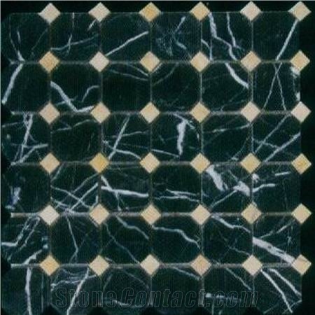 Black Marble Mosaic 004