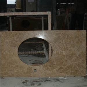 Brown Marble Vanity Top