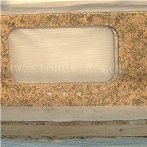 Gold Granite Kitchen Top 76