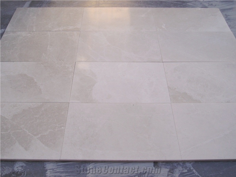 Daisy Cream Marble Tile, Beige Polished Marble Floor Tiles
