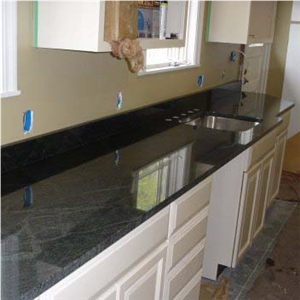 Black Galaxy Granite Kitchen Countertop,India Star Galaxy Granite Island,Bar Countertop