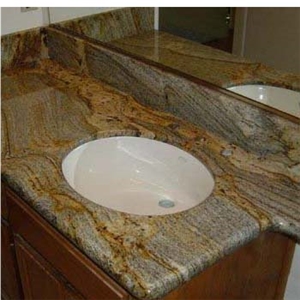 Granite Vanity Tops,China Yellow Granite Bath Top