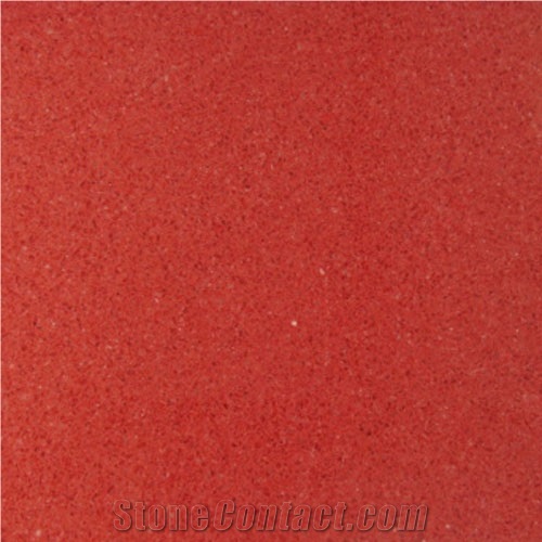 Red Manmade Stone, Crystallized Stone HR0088