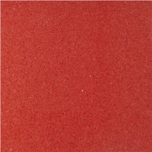 Red Manmade Stone, Crystallized Stone HR0088