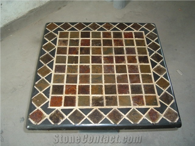 Slate Mosaic Table Top