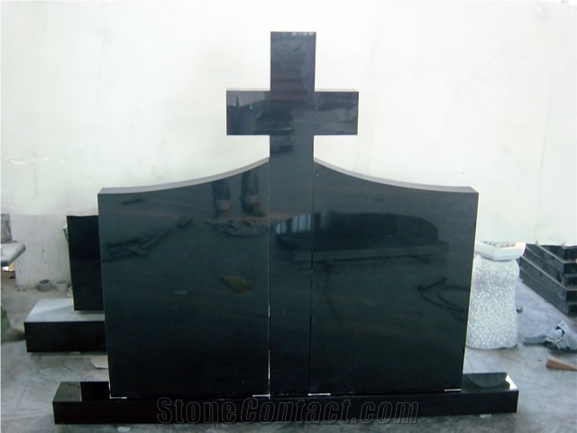 Fengzhen Black Granite Tombstone
