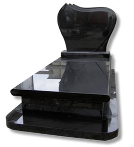 Shanxi Black Granite Tombstone