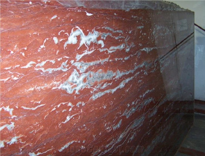 Rosso Francia Marble Slabs