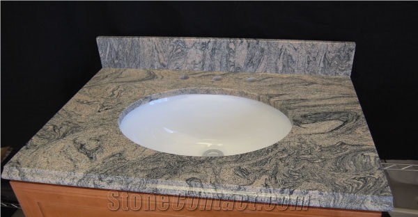 China Juparana Granite Bathroom Vanity Top