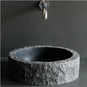 Black Basalt Round Sinks