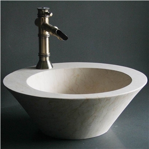Crema Marfil Beige Marble Sinks