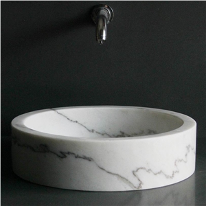 White Carrara Sinks, Wash Basins