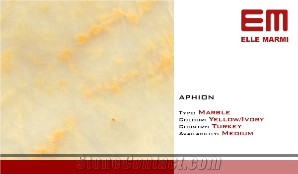 Afyon Honey Marble, Turkey Yellow Marble Slabs & Tiles