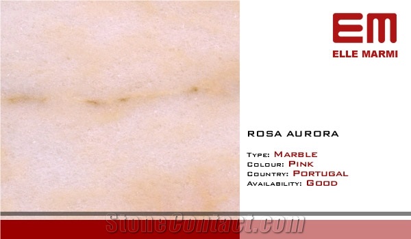 Rosa Aurora Marble Slabs & Tiles, Portugal Pink Marble