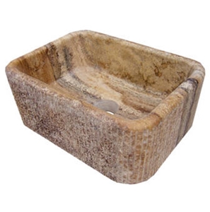 Peru Yellow Travertine Sink