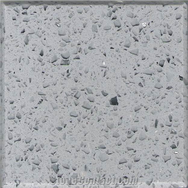 Grey Quartz Stone Tile Surfacing YBS-001