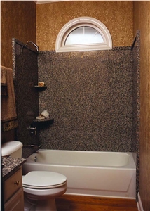 Bathroom Remodeling Project, Brown Granite Kitchen Design