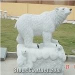 White Marble Carving,Animal Sculpture