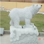 White Marble Carving,Animal Sculpture
