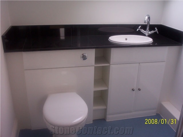Absolute Black Granite Bathroom Vanity Top