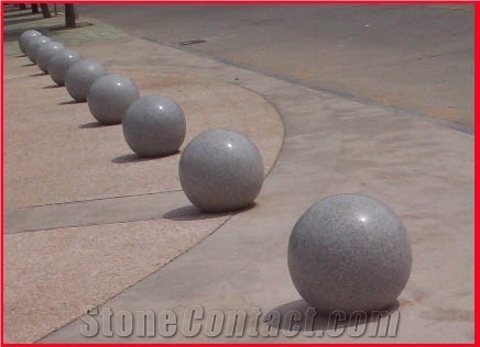 Grantie Ball Paking Stone, Grey Granite Parking Stone