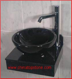 Prefabricated Black Granite Sink