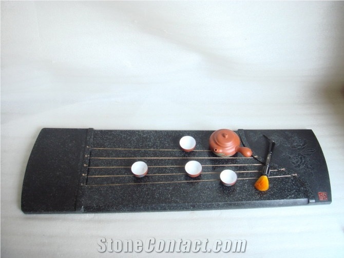 Chinese Stone Tea Tray- Handcrafted Natural Stone