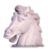 White Granite Animal Statue